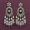 Indo Western Meenakari Earring with Mehndi Plating