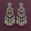 Indo Western Meenakari Earring with Mehndi Plating