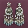 Indo Western Meenakari Earring with Mehndi Plating