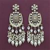 Indo Western Meenakari Earring with Mehndi Plating