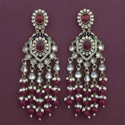 Indo Western Birds Earring with Mehndi Plating