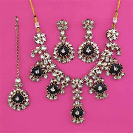 Indo Western Classic Necklace with Mehndi Plating