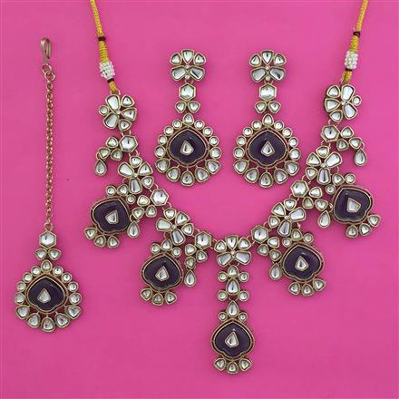 Indo Western Classic Necklace with Mehndi Plating