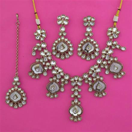 Indo Western Classic Necklace with Mehndi Plating