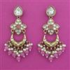 Indo Western Chand Earring with Mehndi Plating