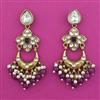 Indo Western Chand Earring with Mehndi Plating