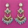 Indo Western Chand Earring with Mehndi Plating