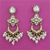 Indo Western Chand Earring with Mehndi Plating
