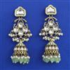 Indo Western Jhumki with Mehndi Plating
