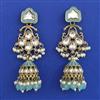 Indo Western Jhumki with Mehndi Plating