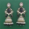 Indo Western Jhumki with Mehndi Plating