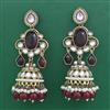 Indo Western Jhumki with Mehndi Plating