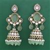 Indo Western Jhumki with Mehndi Plating