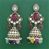 Indo Western Jhumki with Mehndi Plating