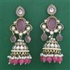 Indo Western Jhumki with Mehndi Plating