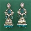 Indo Western Jhumki with Mehndi Plating