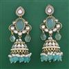 Indo Western Jhumki with Mehndi Plating
