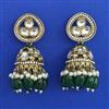 Indo Western Jhumki with Mehndi Plating