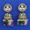 Indo Western Jhumki with Mehndi Plating