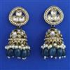 Indo Western Jhumki with Mehndi Plating