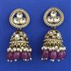 Indo Western Jhumki with Mehndi Plating