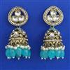 Indo Western Jhumki with Mehndi Plating