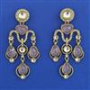 Indo Western Classic Earring with Mehndi Plating