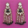 Indo Western Pearl Earring with Mehndi Plating