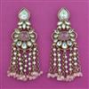 Indo Western Pearl Earring with Mehndi Plating