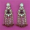 Indo Western Pearl Earring with Mehndi Plating