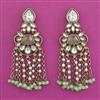 Indo Western Pearl Earring with Mehndi Plating