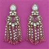 Indo Western Pearl Earring with Mehndi Plating