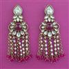 Indo Western Pearl Earring with Mehndi Plating