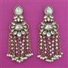 Indo Western Pearl Earring with Mehndi Plating