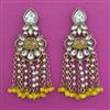 Indo Western Pearl Earring with Mehndi Plating