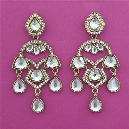Indo Western Classic Earring with Mehndi Plating