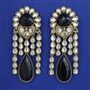 Indo Western Long Earring with Mehndi Plating