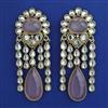 Indo Western Long Earring with Mehndi Plating