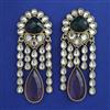 Indo Western Long Earring with Mehndi Plating