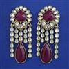 Indo Western Long Earring with Mehndi Plating