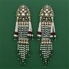 Indo Western Long Earring with Mehndi Plating