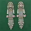 Indo Western Long Earring with Mehndi Plating
