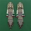 Indo Western Long Earring with Mehndi Plating