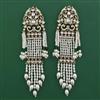 Indo Western Long Earring with Mehndi Plating