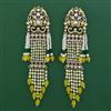 Indo Western Long Earring with Mehndi Plating