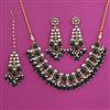 Indo Western Pearl Necklace with Mehndi Plating