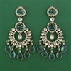 Indo Western Long Earring with Mehndi Plating