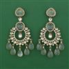 Indo Western Long Earring with Mehndi Plating