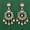 Indo Western Long Earring with Mehndi Plating