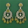 Indo Western Long Earring with Mehndi Plating